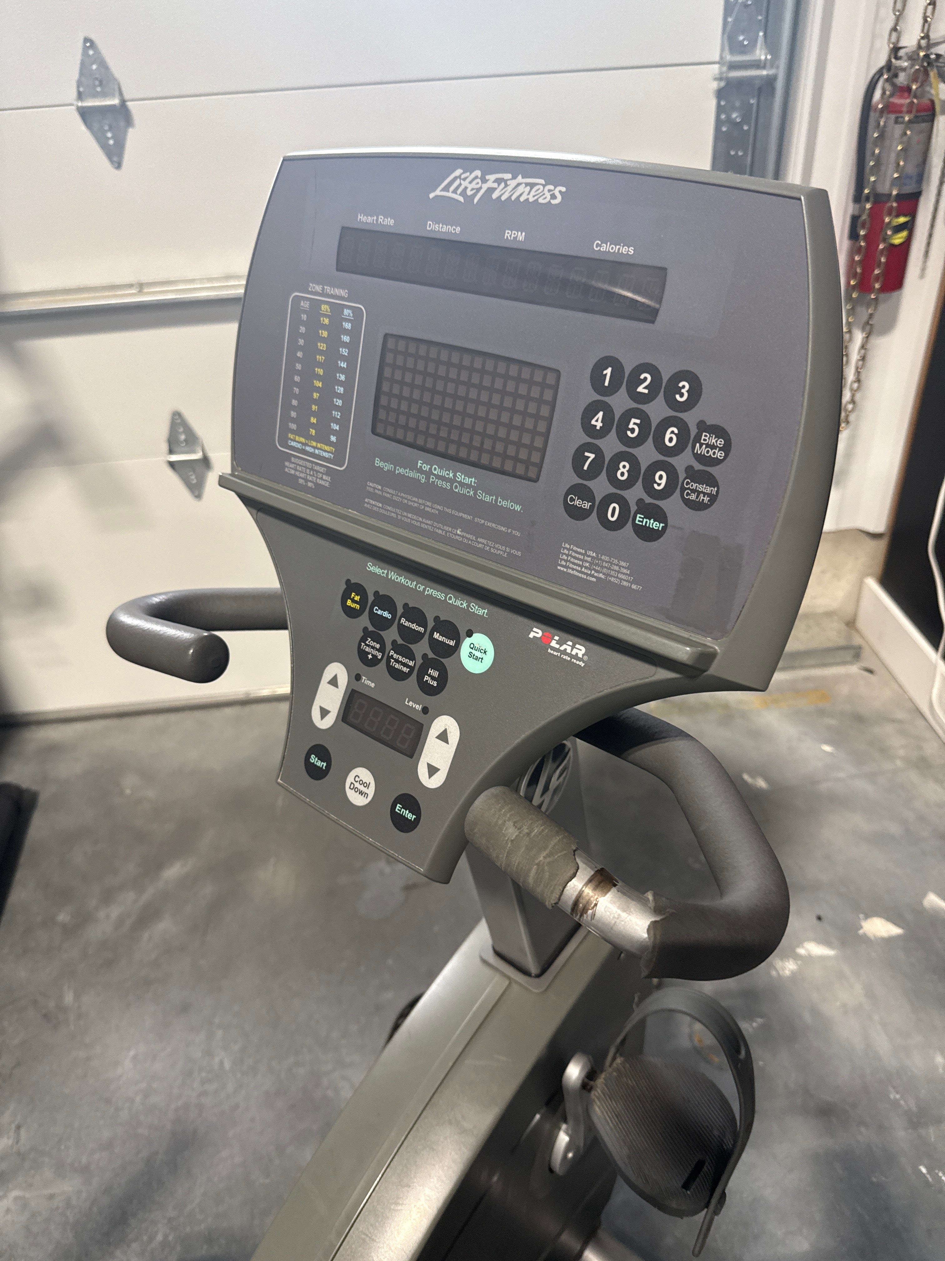 Used Life Fitness 95RI Commercial Recumbent Bike