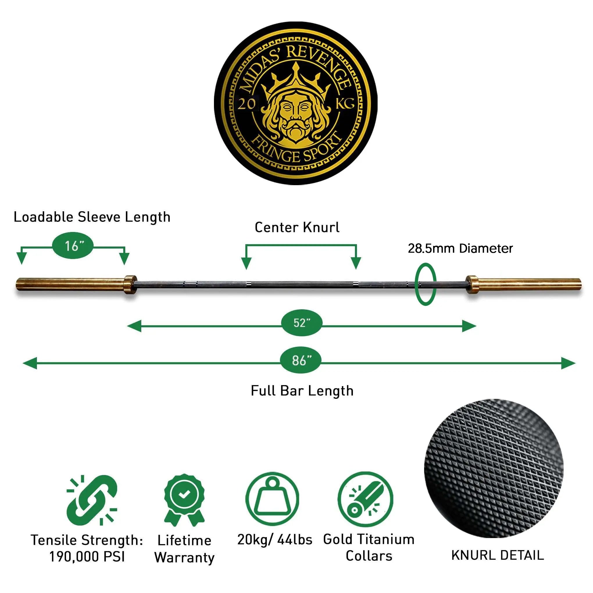 20kg Midas Revenge Bar