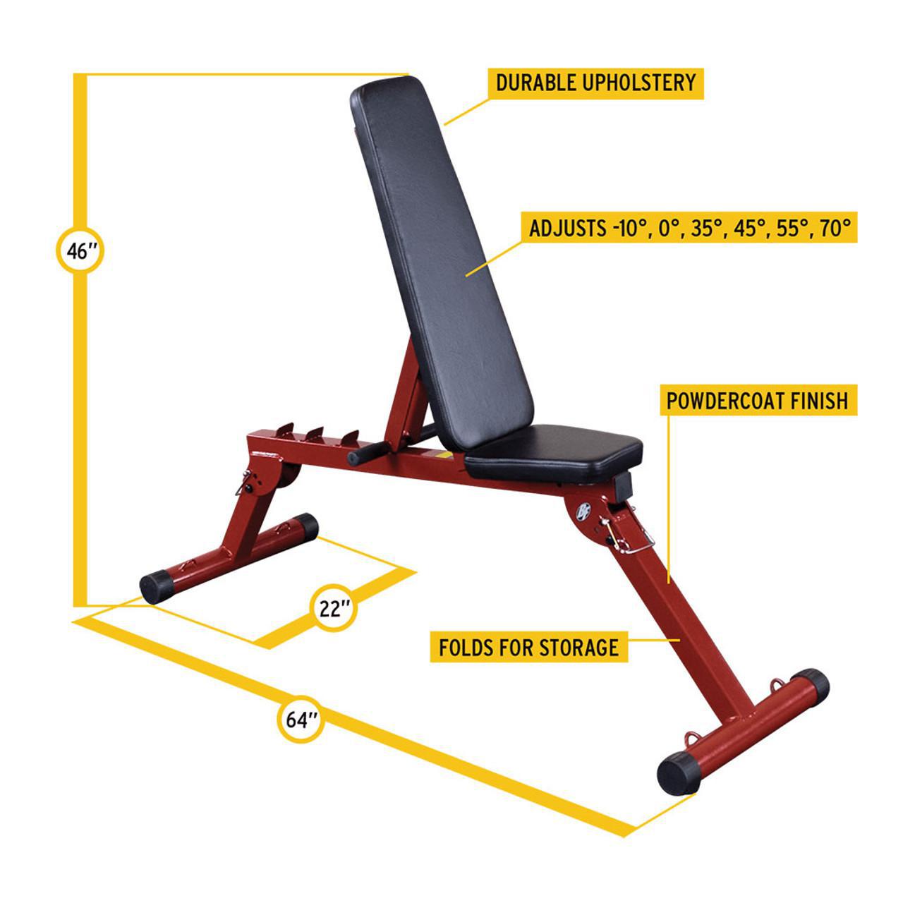 Best Fitness Folding Weight Bench