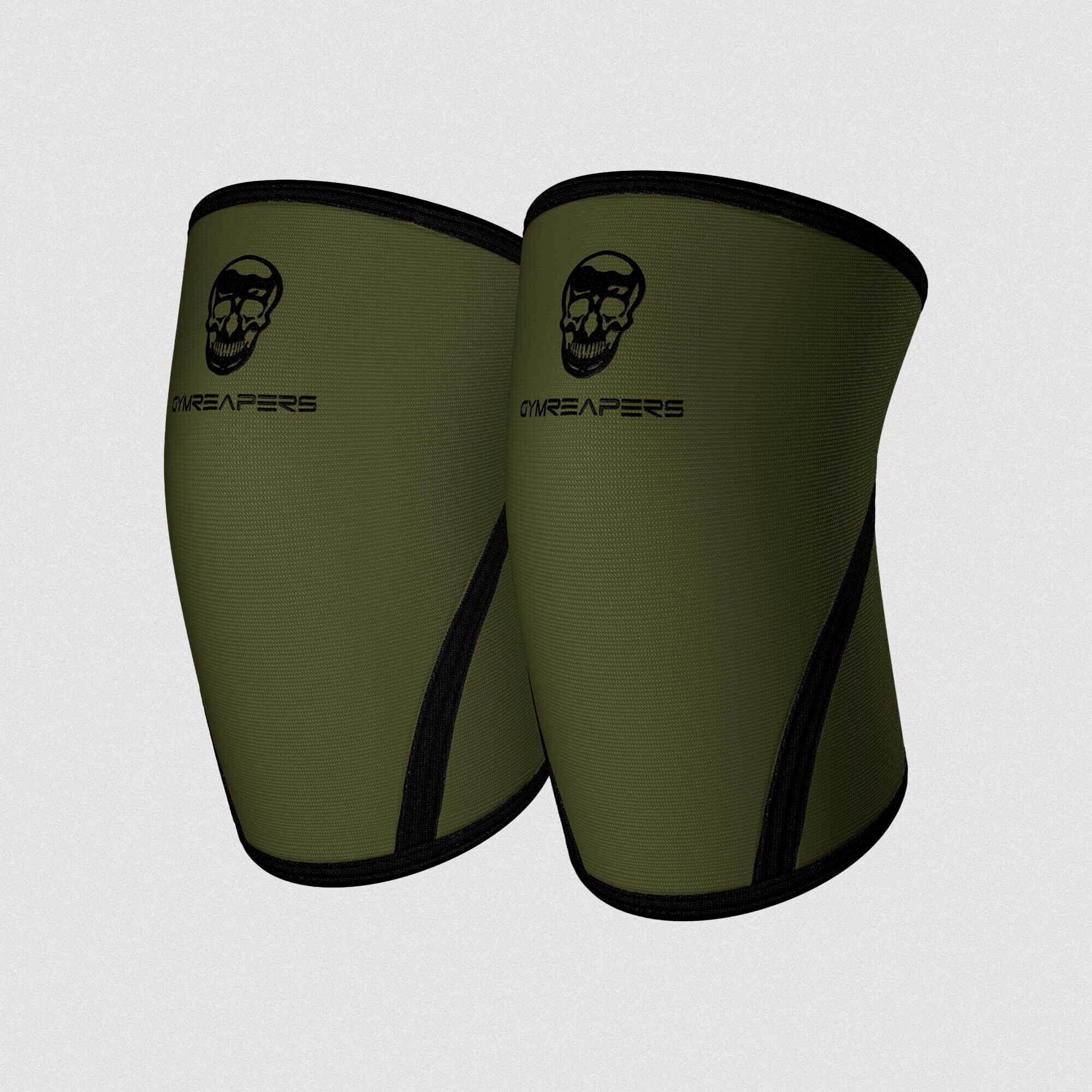 Gymreapers 7MM Knee Sleeves - Ranger Green/Black