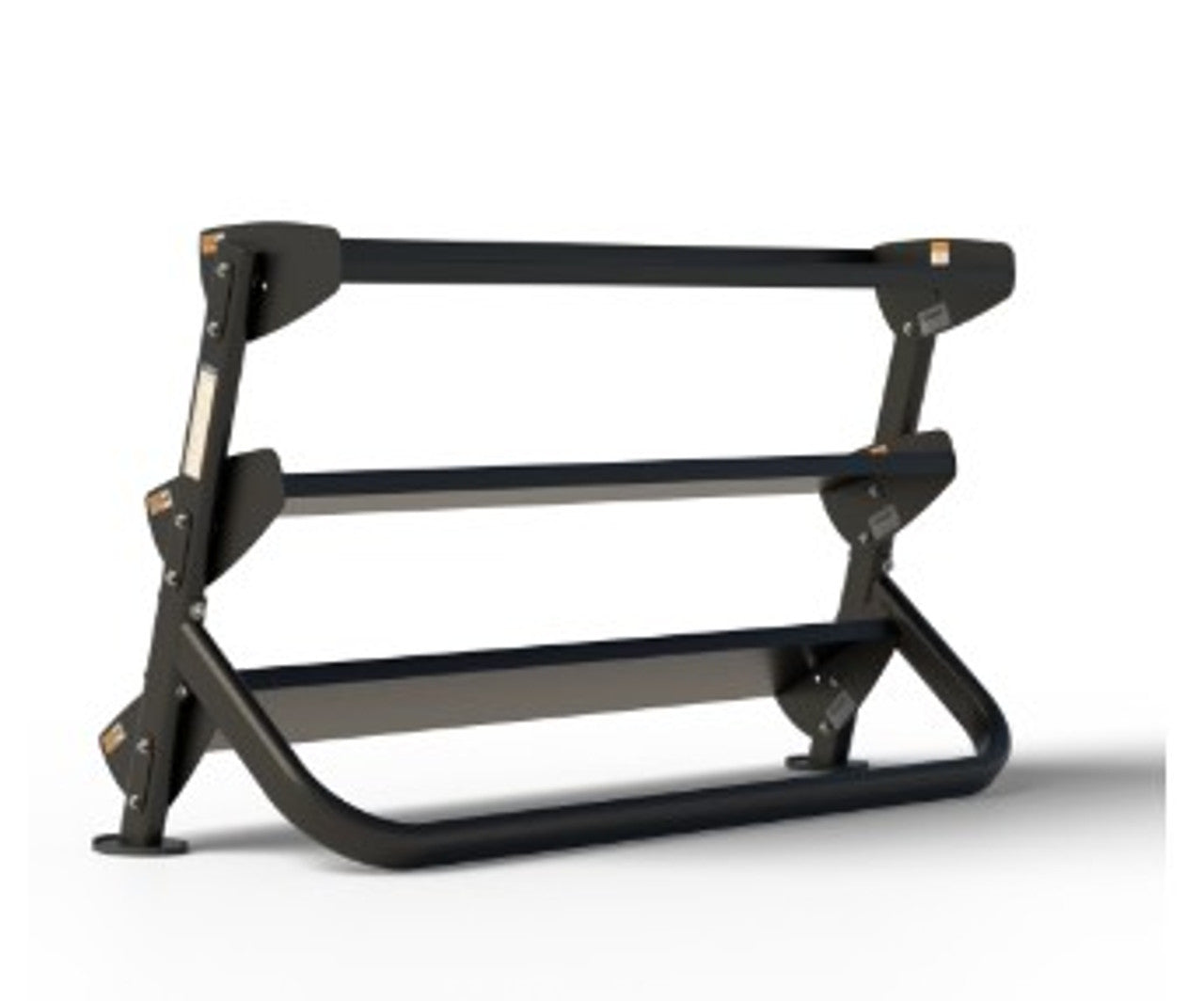 Hoist Fitness 60" Horizontal Dumbbell Rack HF 5461-60 - New Matte Black Color