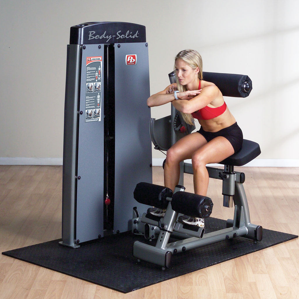 Body-Solid ProDual Ab Back Machine with Weight Stack