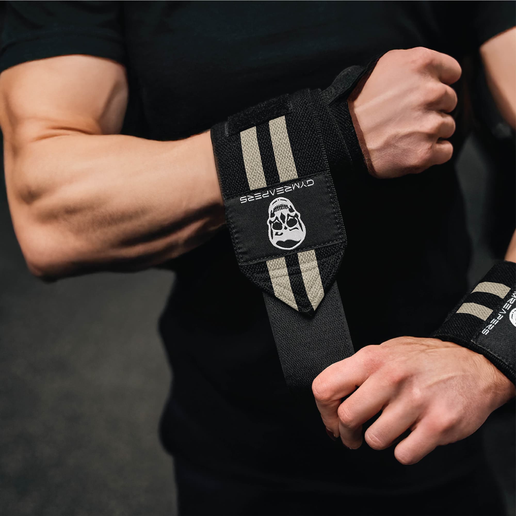 Wrist Wraps - 18" Weightlifting Wrist Support - Desert Sand