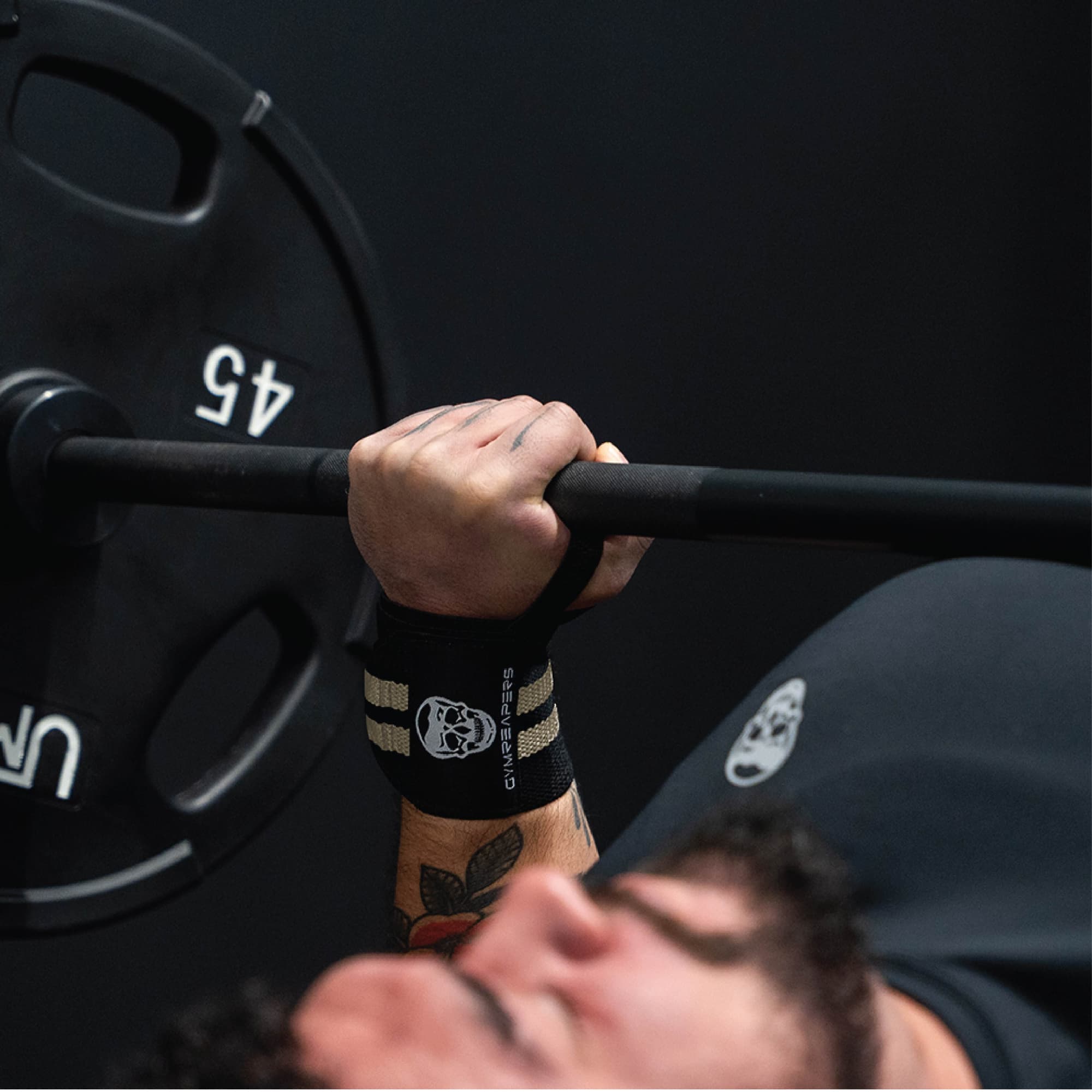 Wrist Wraps - 18" Weightlifting Wrist Support - Desert Sand