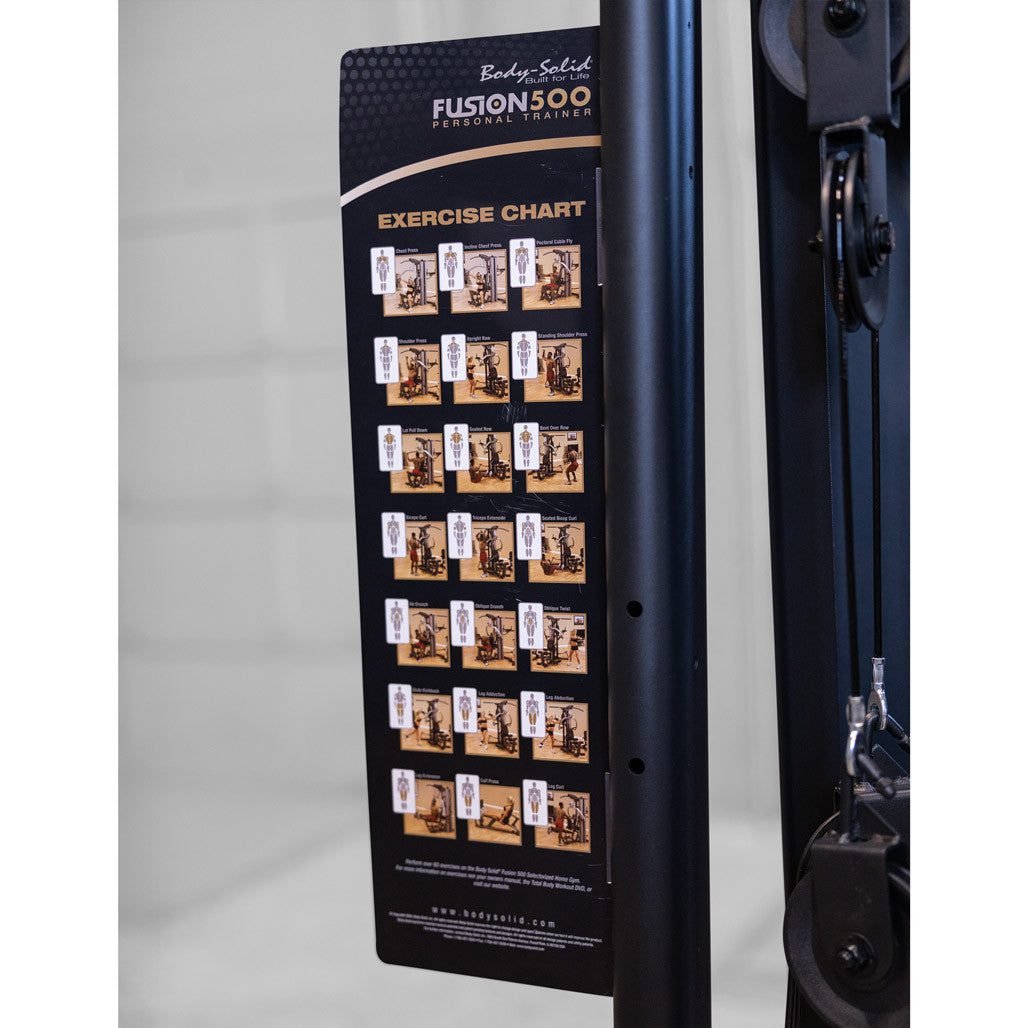 Body-Solid FUSION 500 Personal Trainer Gym with Functional Trainer Arms