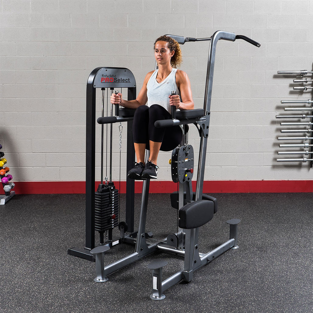 Body-Solid Pro-Select Weight Assist Chin-Up Dip Machine FCD-STK