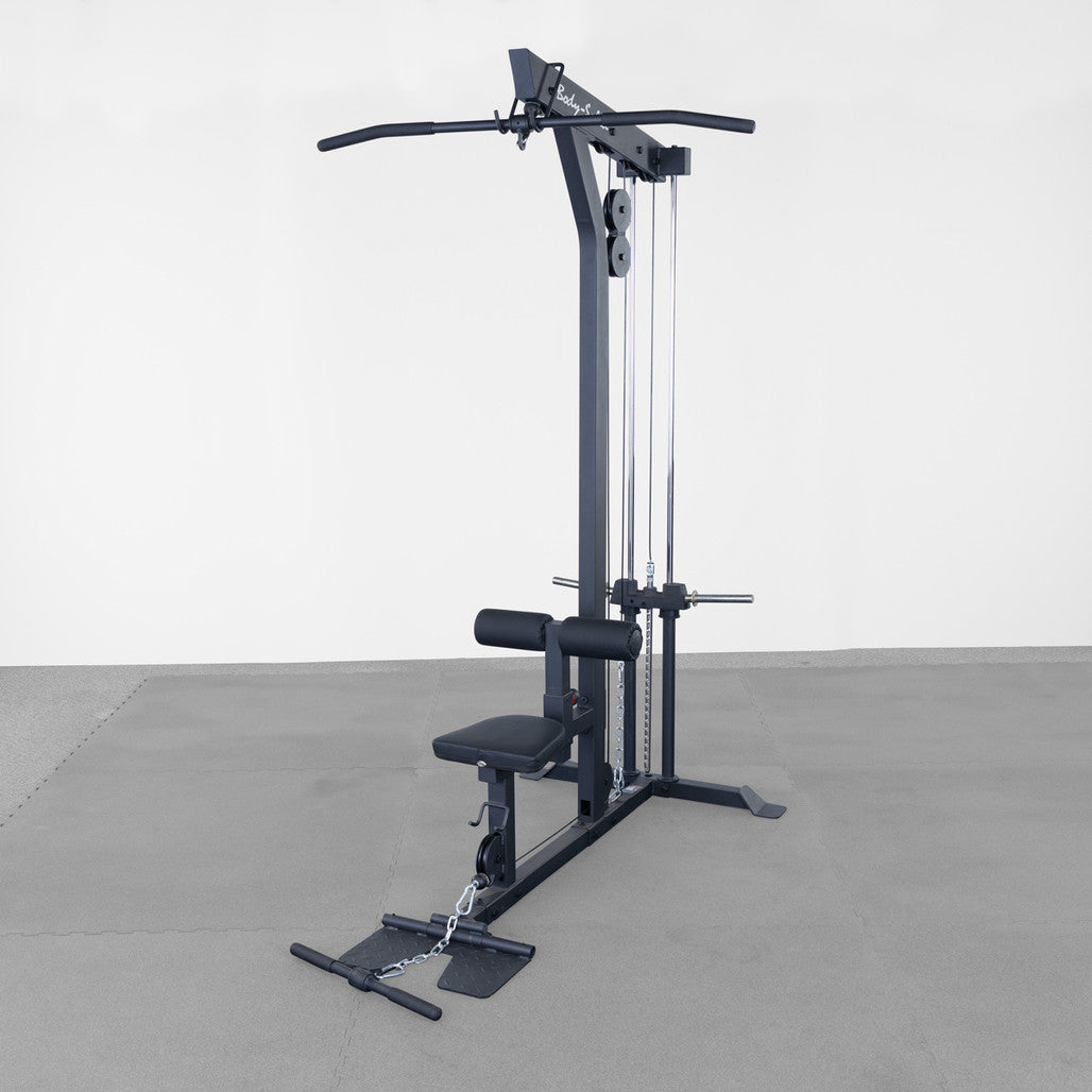 Body-Solid Lat Machine with Weight Stack