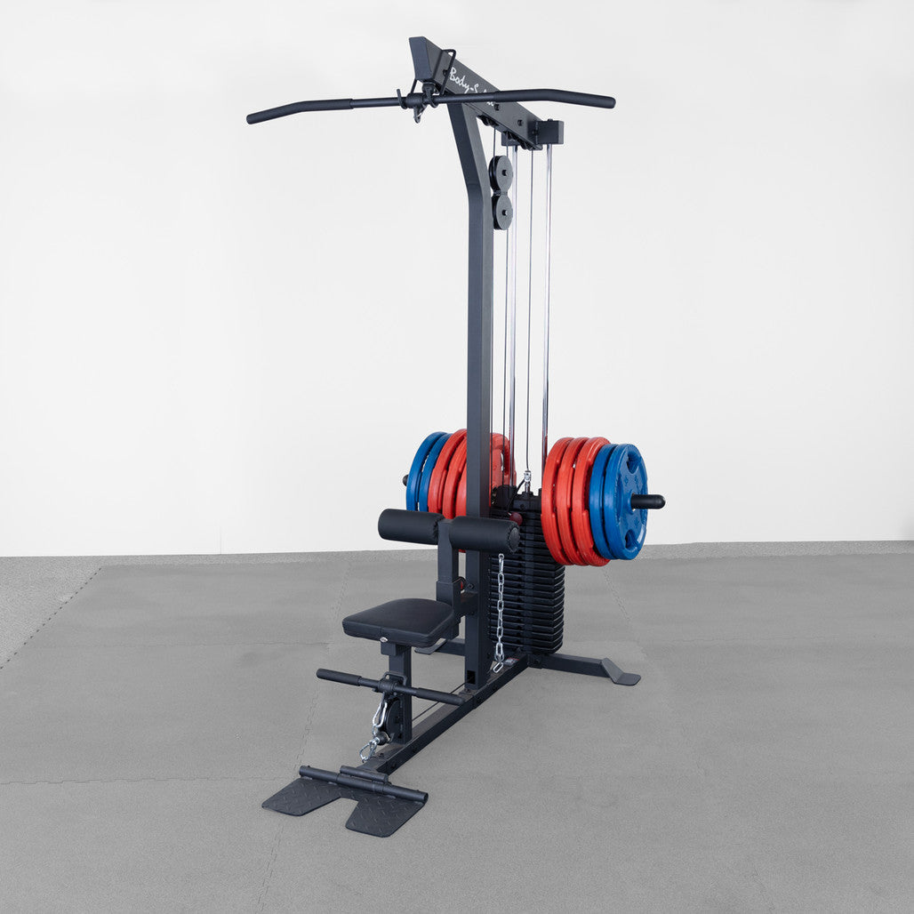 Body-Solid Lat Machine with Weight Stack