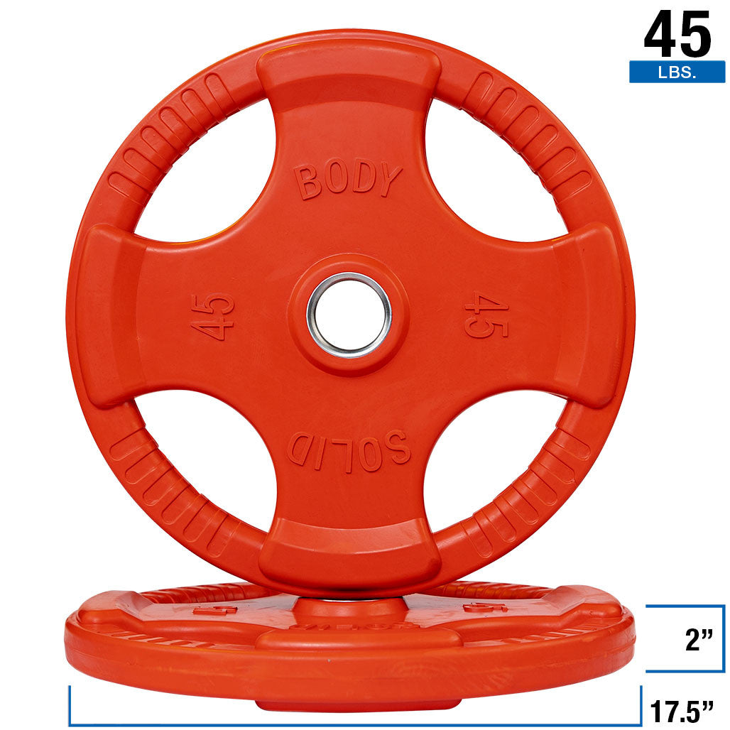 Body-Solid Olympic Color Grip Weight Plates, SHIPPING INCLUDED