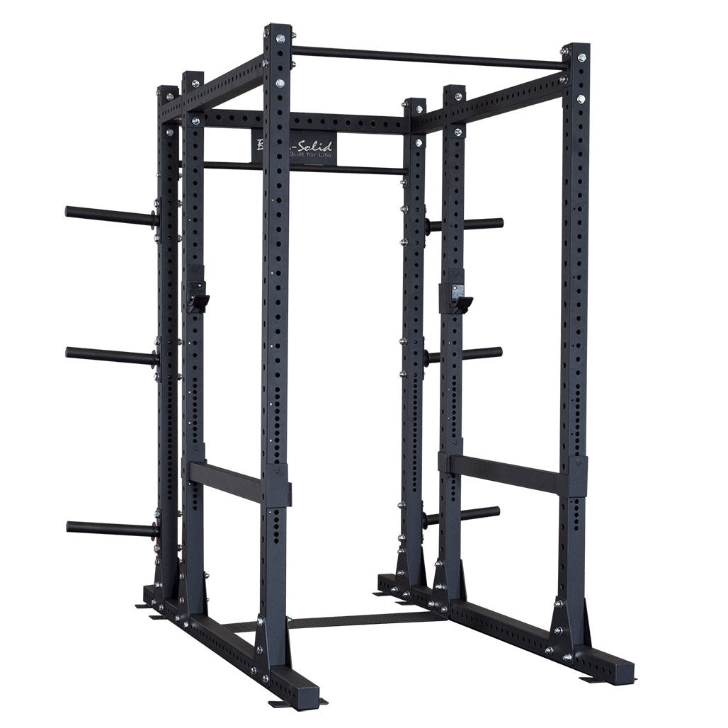 Body-Solid Pro ClubLine Double SPR1000 Power Racks, Rear Extensions, Monkey Bars