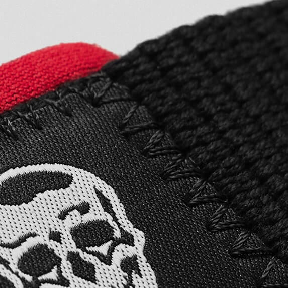 Lifting Straps | Premium Padded Weightlifting Straps - Black/Red