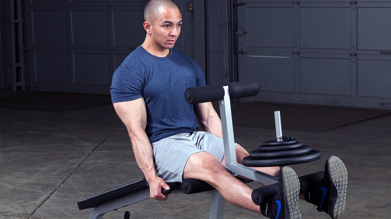 Powerline Leg Curl and Leg Extension Machine for Quad and Hamstring Workouts