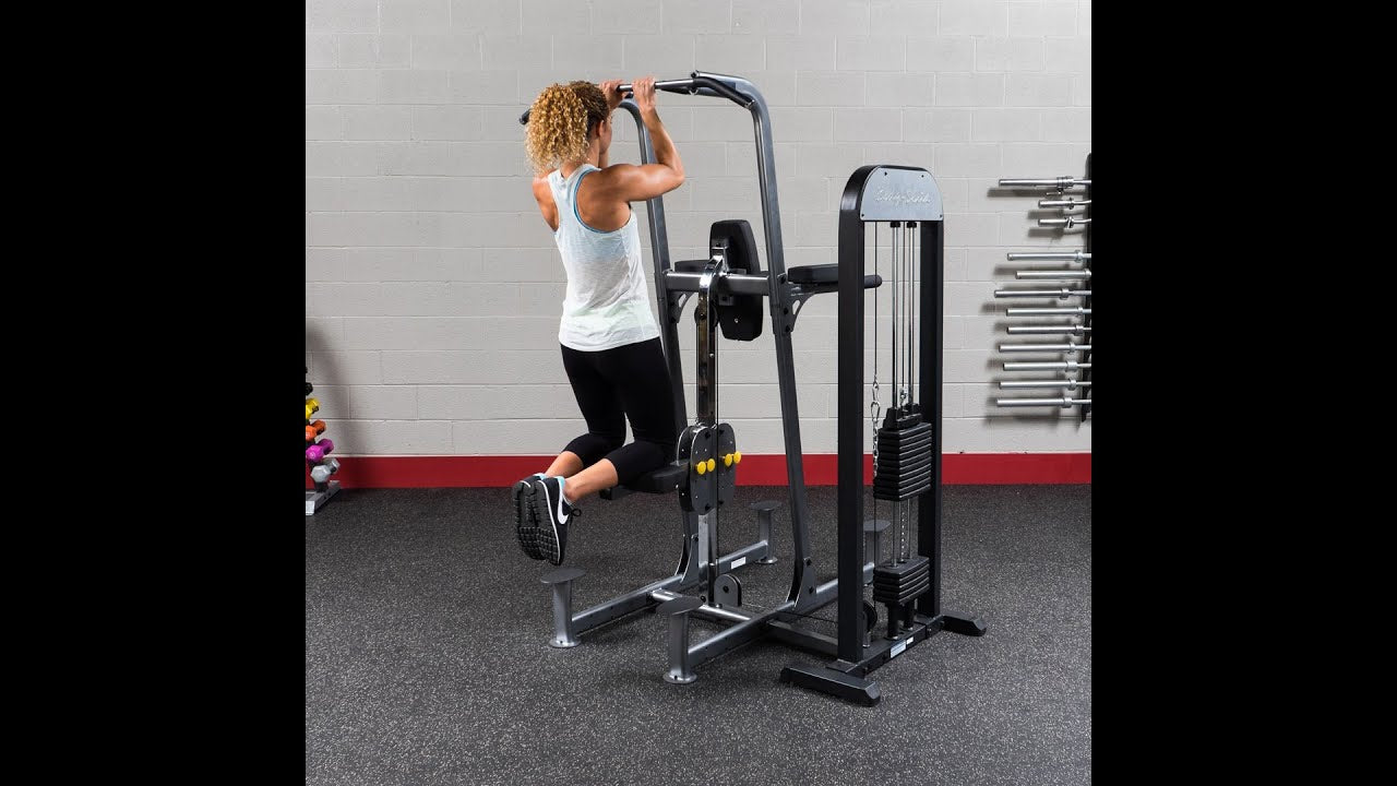 Body-Solid Pro-Select Weight Assist Chin-Up Dip Machine FCD-STK