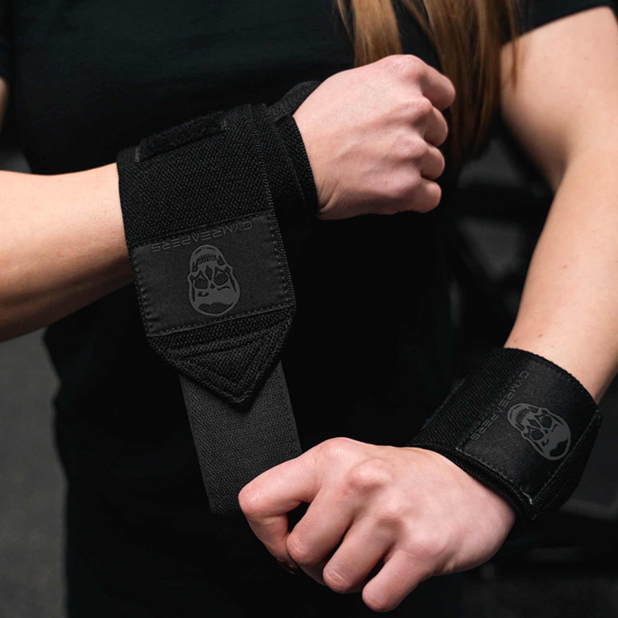 18" Wrist Wraps - Black/Black