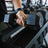 Detail of the tiered shelves on the PRx dumbbell rack