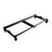 PRx Build Limitless Storage Shelf loaded with dumbbells inside a 6 post rack