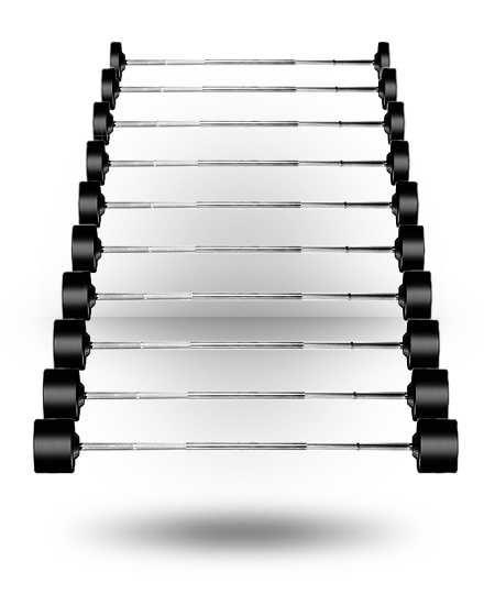 ラバー固定プロストレートバーベルセット