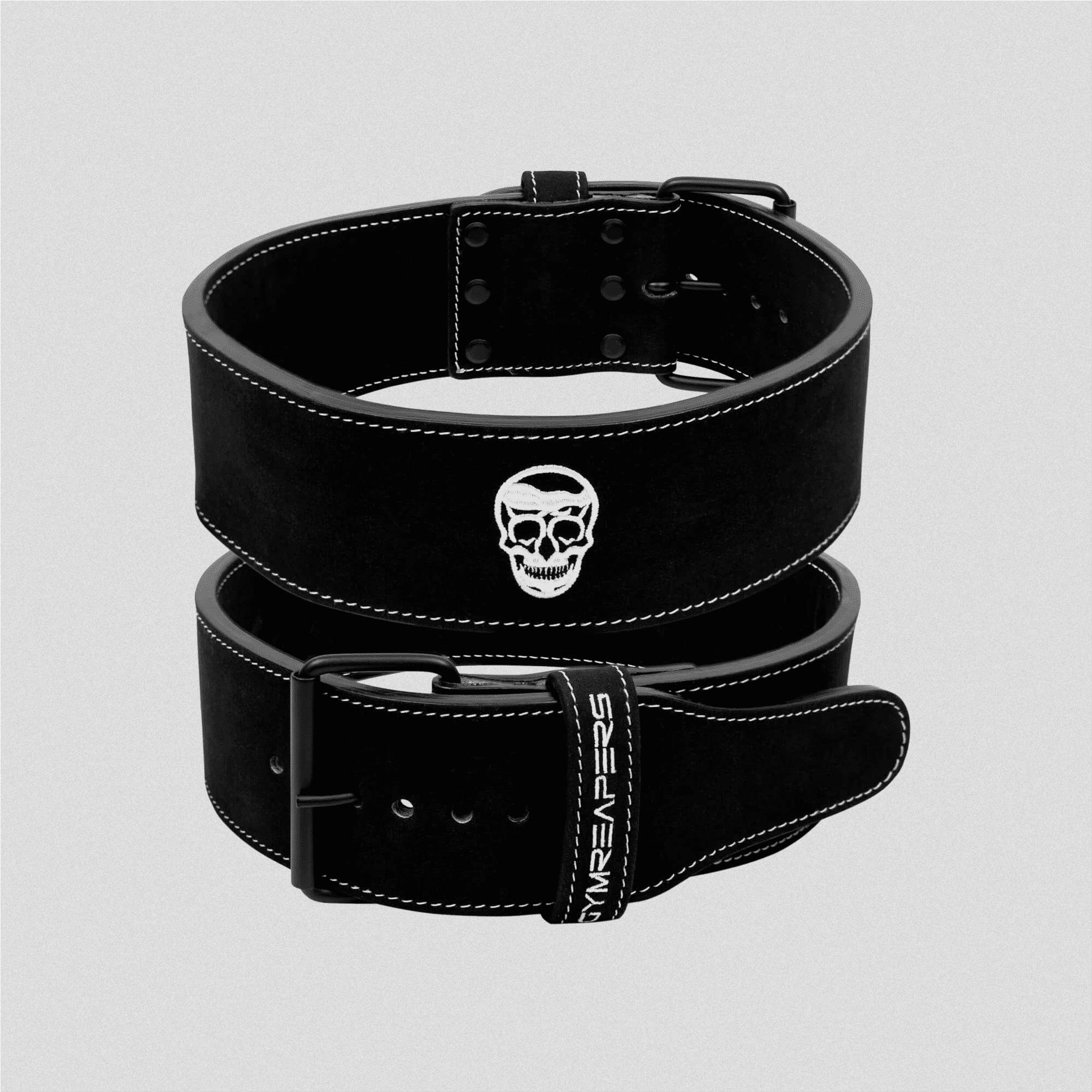 10MM Single Prong Belt - Black/White