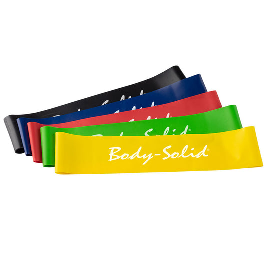 Body-Solid Tools Mini Bands, in 5 Levels of Resistance