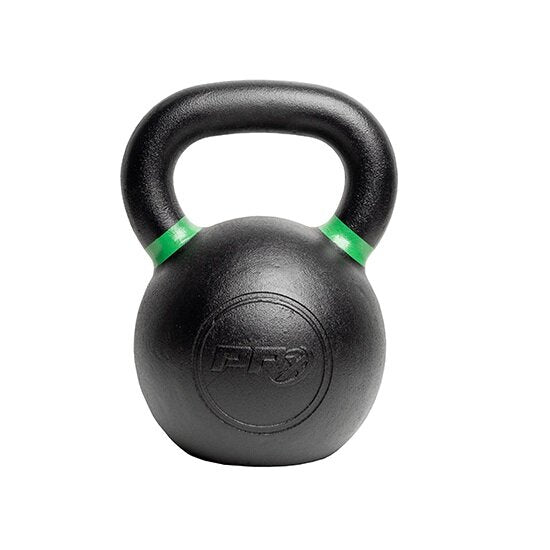 PRx Powder Coated Cast Iron Kettlebells with colour coded handles