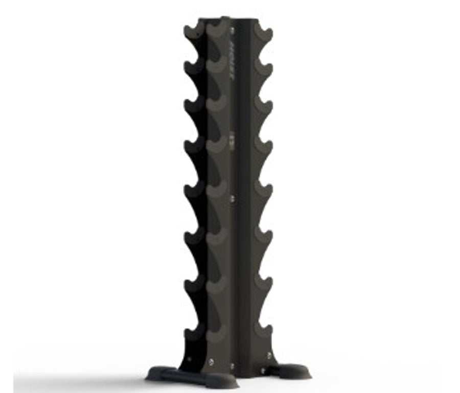 Hoist Fitness HF 5460 Eight Pair Vertical Dumbbell Rack - New Matte Black Color