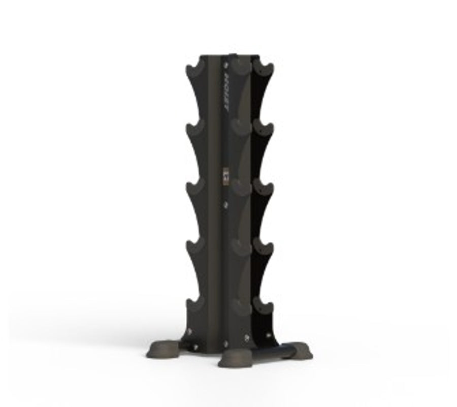 Hoist Fitness HF 5459 - Five Pair Vertical Dumbbell Rack - New Matte Black Color