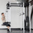 Lat pulldown performed inside the 6-Post Functional Trainer cage