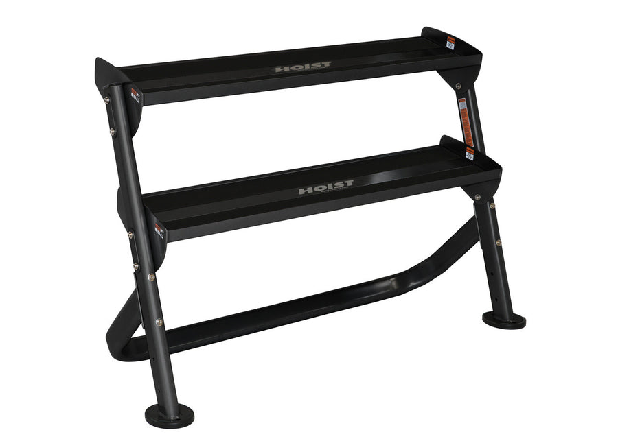 Hoist Fitness 48" Horizontal Dumbbell Rack HF 5461-48 - New Matte Black Color