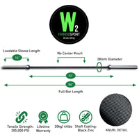 20kg Men's Wonder Bar Olympic Barbell