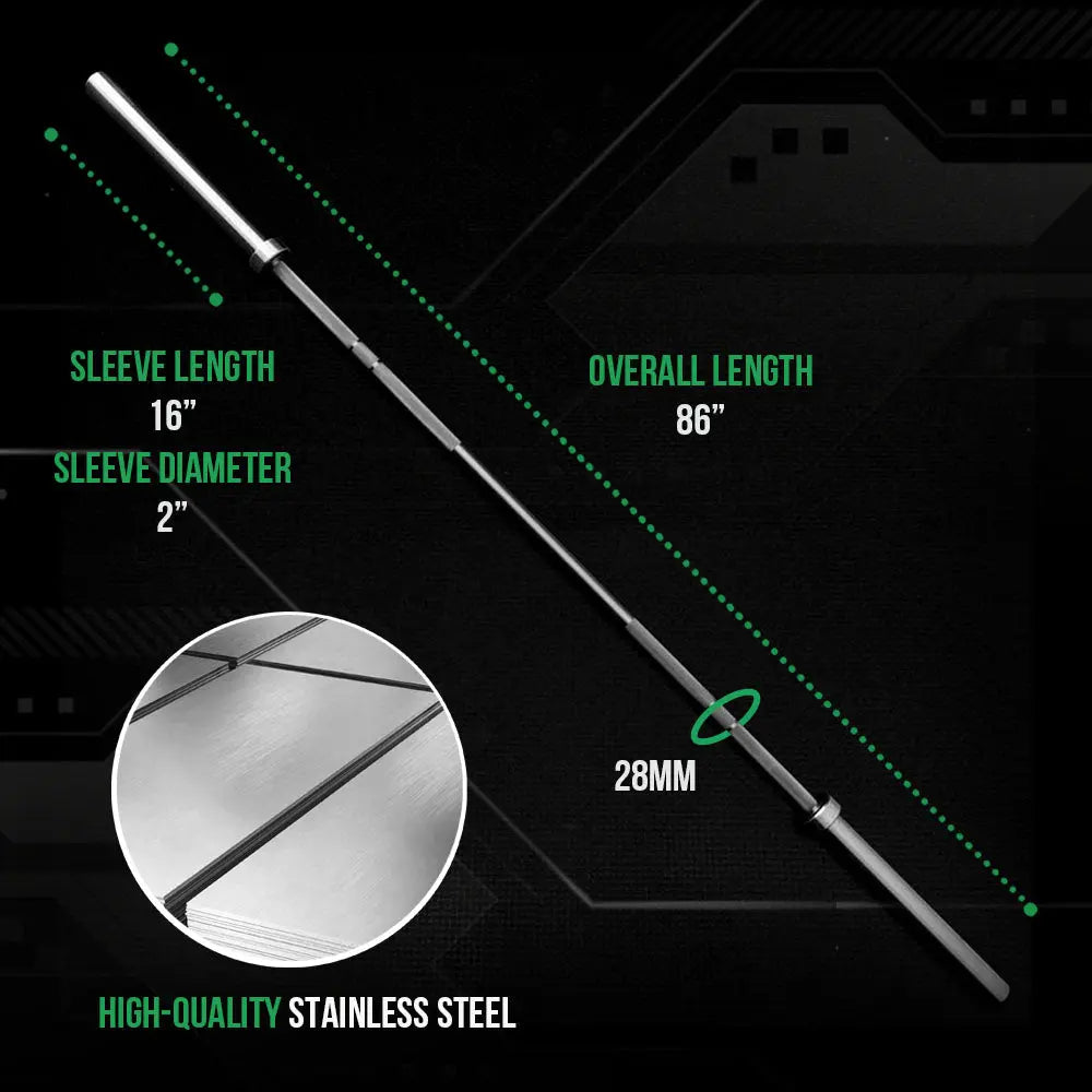 20kg Wonder Bar Stainless Steel Barbell