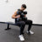 PRx Compact Flat Weight Bench in a garage gym