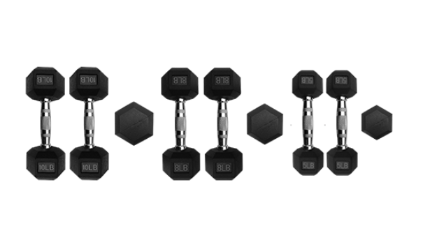 スローダウン HIIT ヘックスダンベル