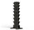 Hoist Fitness HF 5460 Eight Pair Vertical Dumbbell Rack - New Matte Black Color