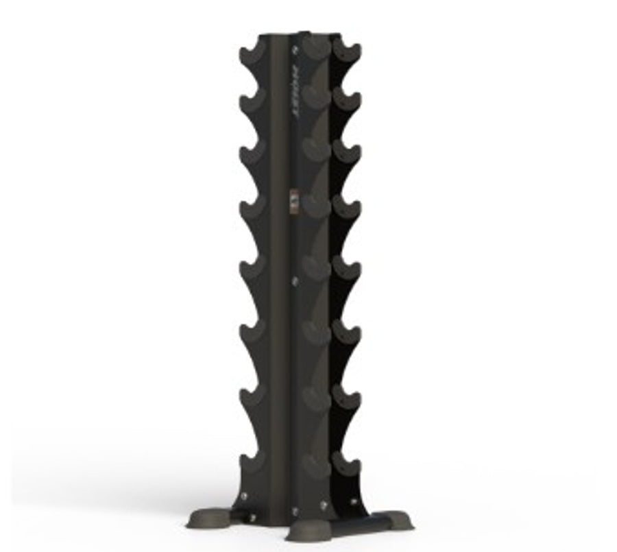 Hoist Fitness HF 5460 Eight Pair Vertical Dumbbell Rack - New Matte Black Color