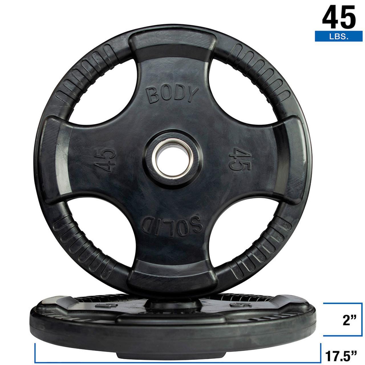 Rubber Grip Olympic Plates
