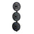 PRx 3-Peg Weight Plate Storage in black powder coat