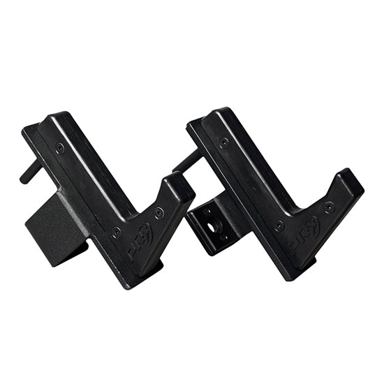 PRx 3x3 Sandwich J-Cups mounted on a squat rack upright