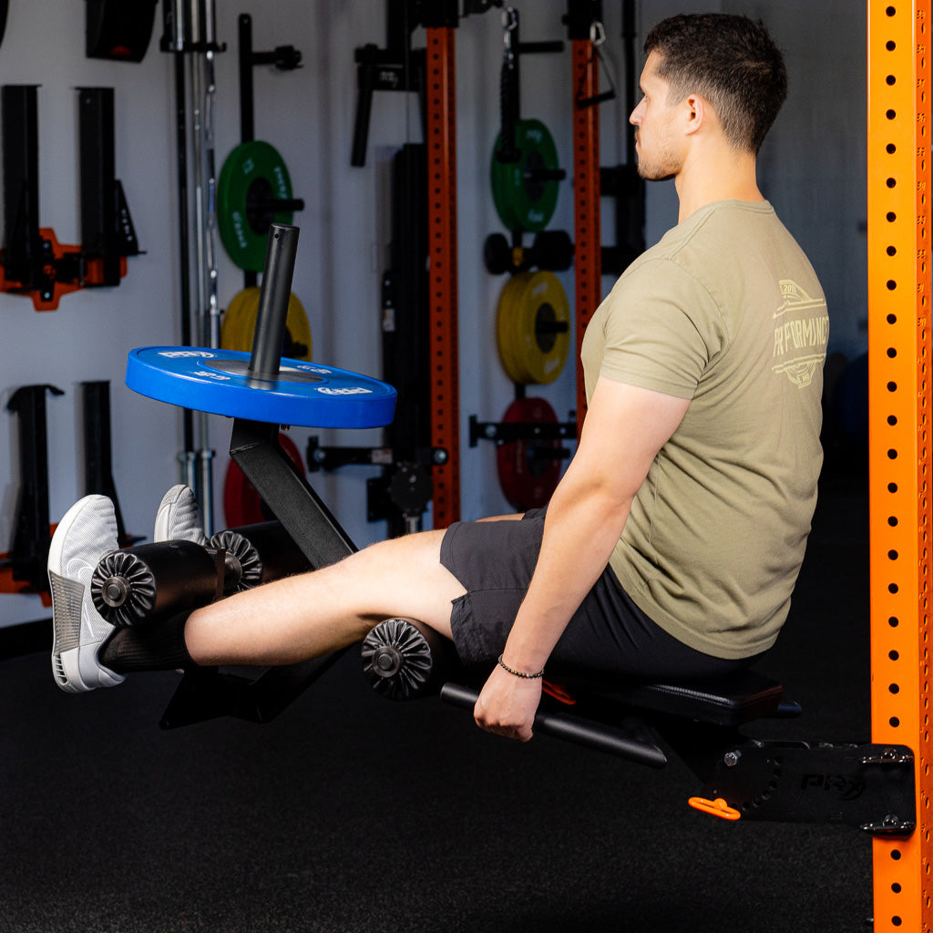 PRx Leg Curl / Leg Extension attachment in black powder coat