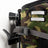 Side view of the golf bag storage showing the single-stud wall mount