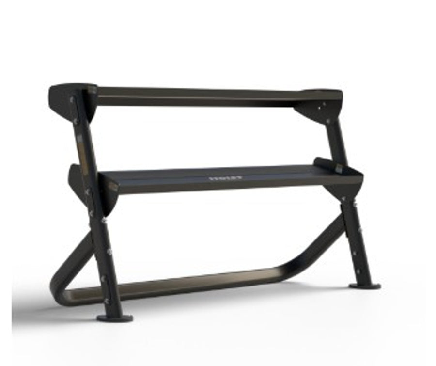 Hoist Fitness 60" Horizontal Dumbbell Rack HF 5461-60 - New Matte Black Color