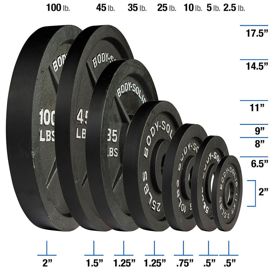 Body Solid Cast Iron Olympic Plates
