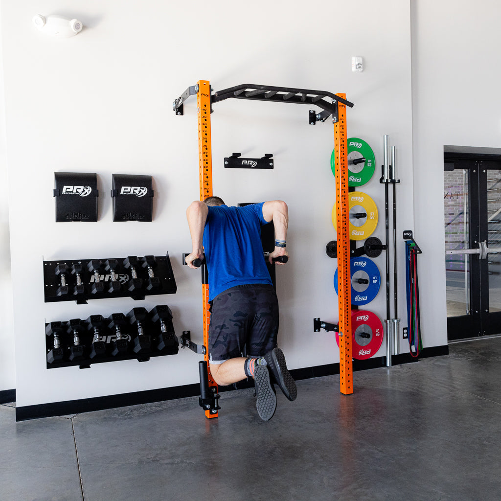 Athlete performing dips on the PRx 3x3 Dip Station