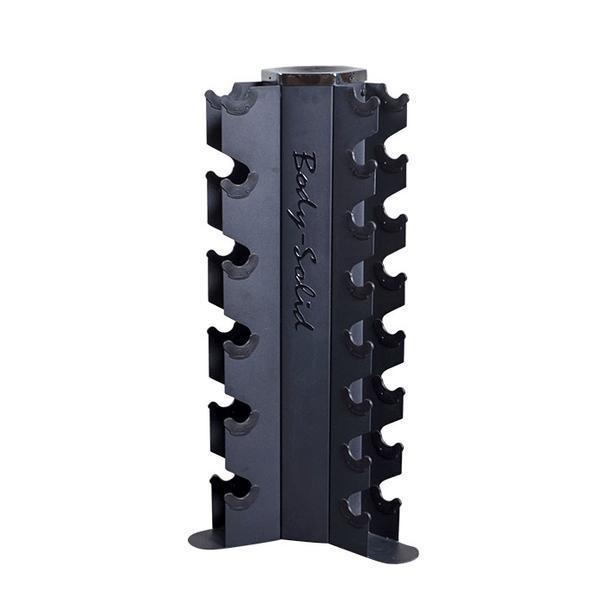 Body-Solid 3-Side Vertical Dumbbell Rack for 5-50 lb. Hex Dumbbell Sets