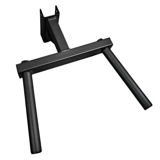 PRx 3x3 Dip Station attachment mounted to a squat rack upright