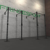 4ft Wide Wall Mount Garage Gym Rig - 3x3