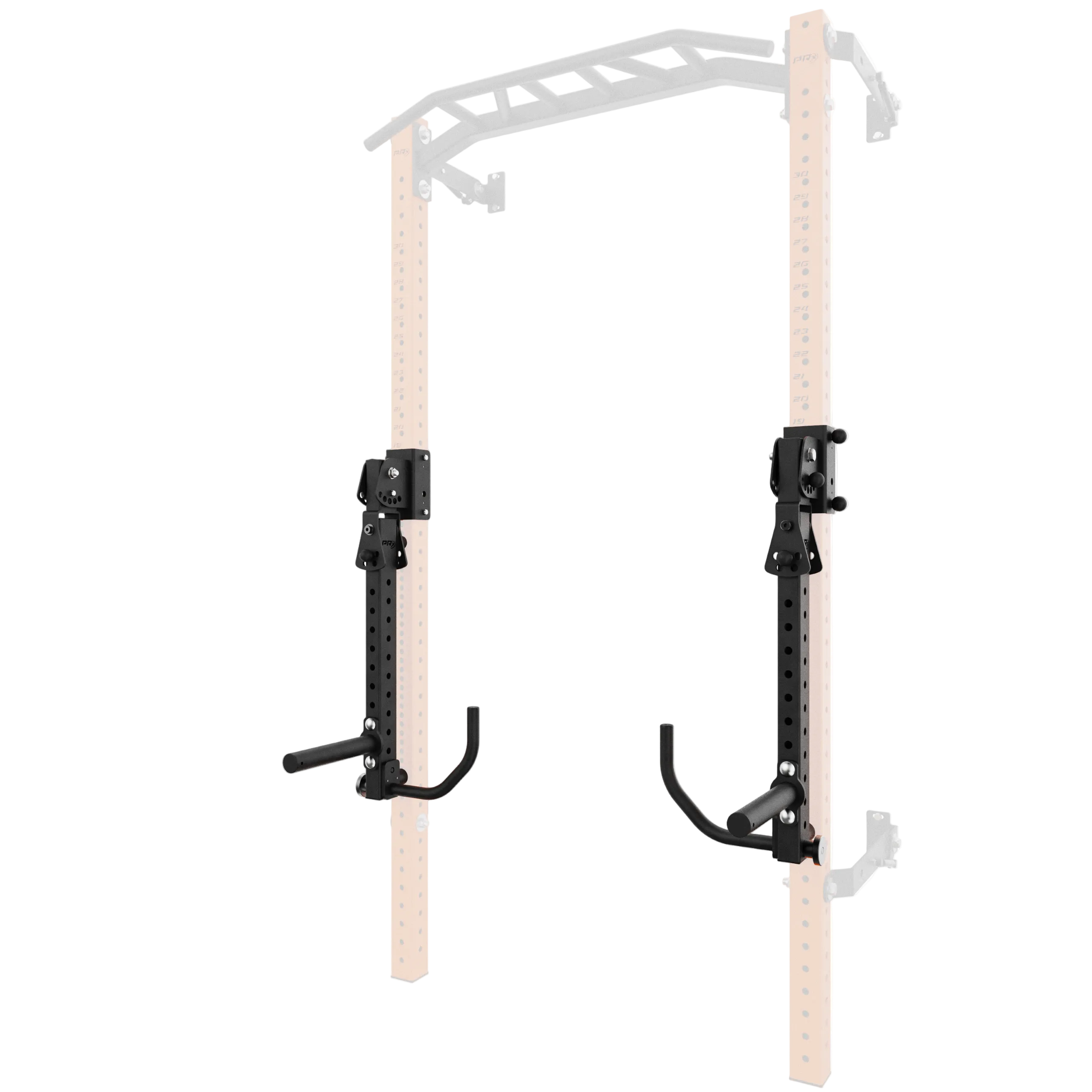 PRx Profile Halo Arms jammer arm attachment mounted on a squat rack