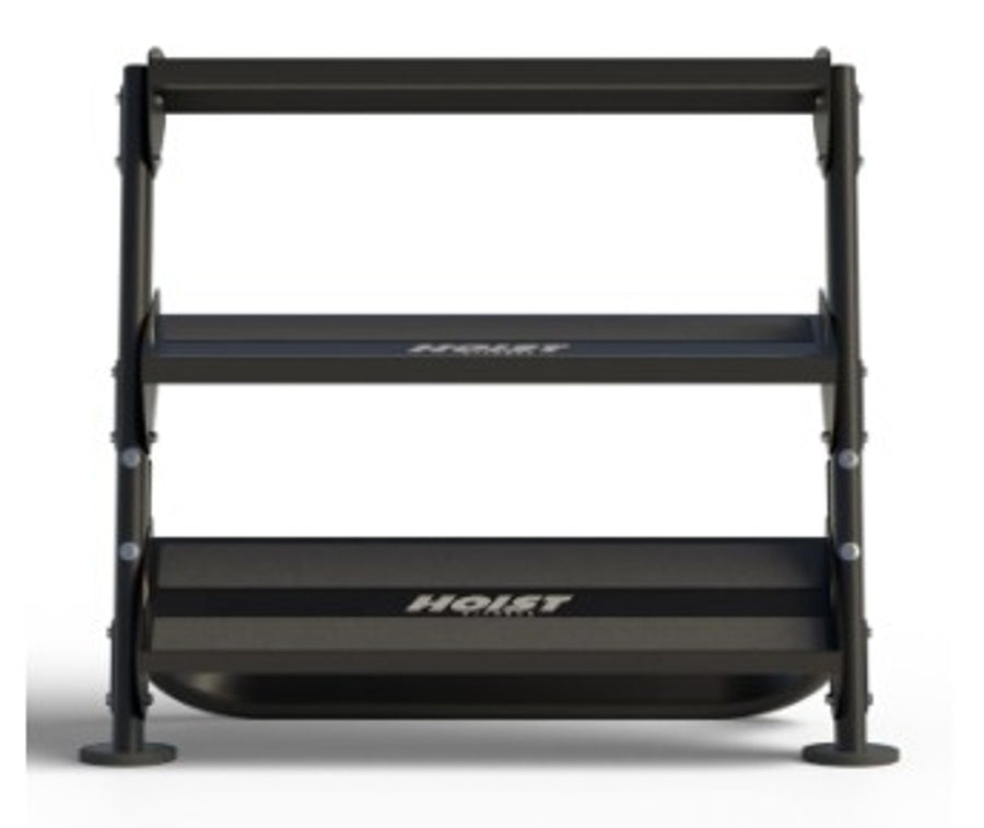 Hoist Fitness 36" Horizontal Dumbbell Rack HF 5461-36 - New Matte Black Color
