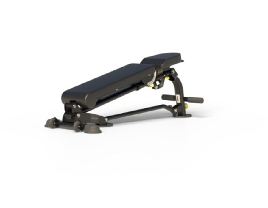 Fitness Hoist HF 5167 7 Position Folding FID Bench - New Matte Black Color