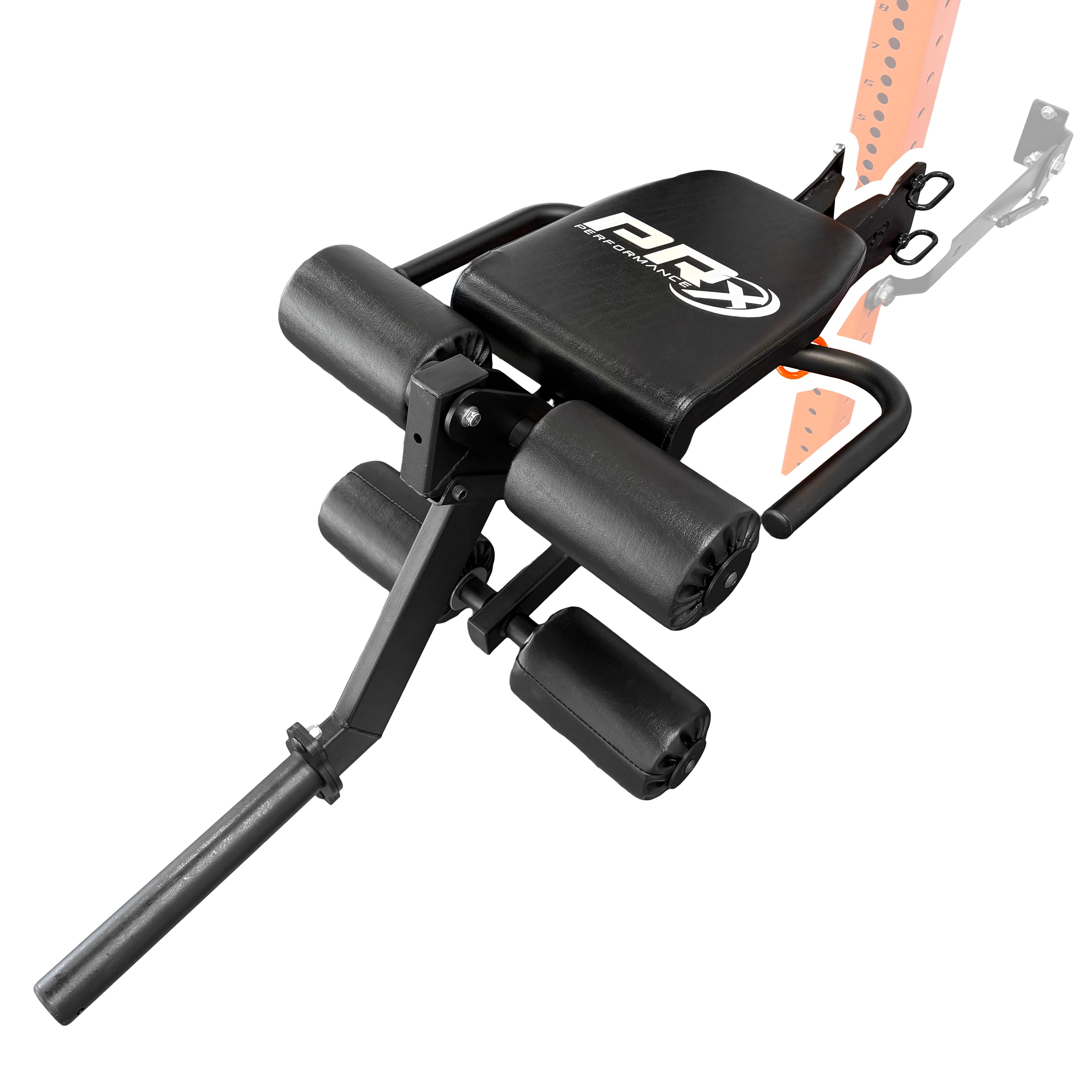 PRx Leg Curl / Leg Extension attachment in a home gym