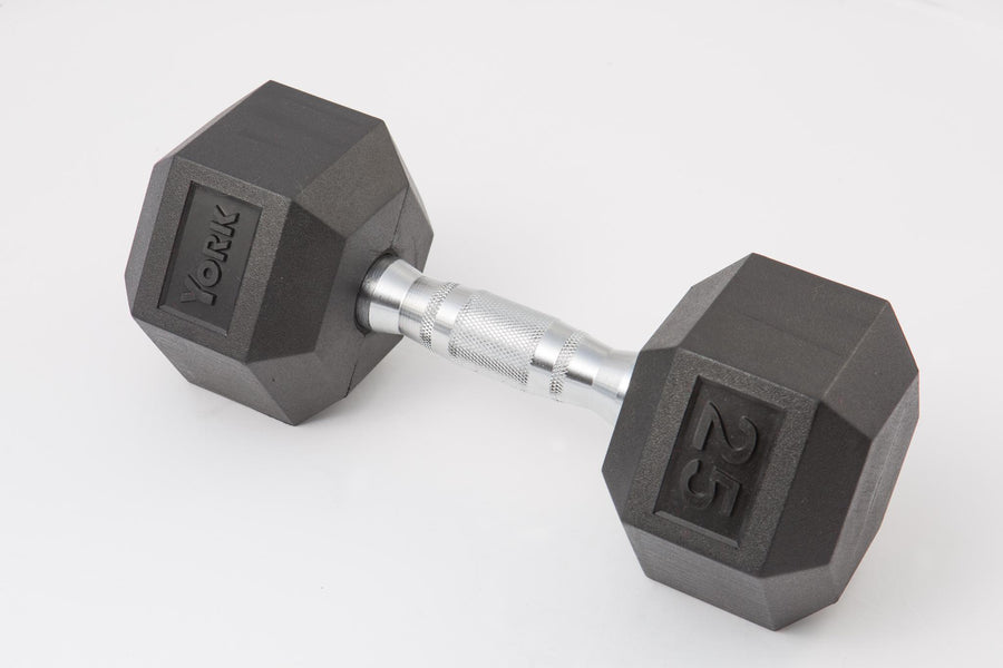 York Rubber Hex Dumbbells